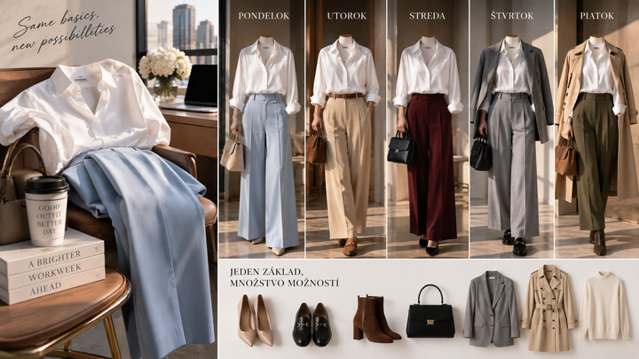 Outfity do práce - vizualizácia
